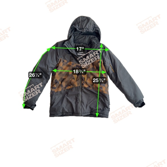 KAMIK Weatherproof Insulated Fleece Lined Ski Snowboard Jacket Grey Boy SZ 16 - Picture 2 of 12